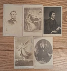 Abraham Lincoln, His Family, and Assassination. Collection of 6 CDVS. Civil War