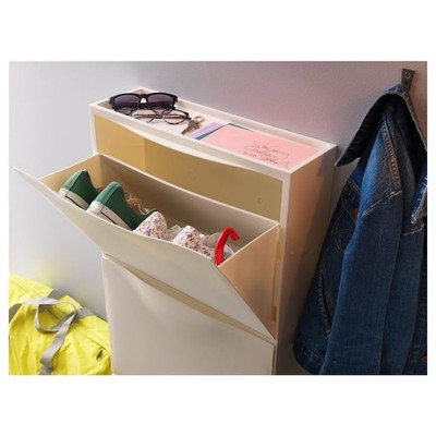 IKEA TRONES Shoe Storage Cabinet - White, 20 1/2x15 3/8