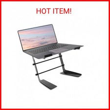 Pyle Portable Adjustable Laptop Stand - 6.3 to 10.9 Inch Anti-Slip Standing Tabl