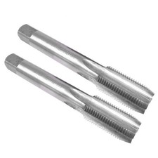 Image of 2Pcs Taps 18*1.5mm 90mm HSS Metric Taper Model Orientation Overall Length