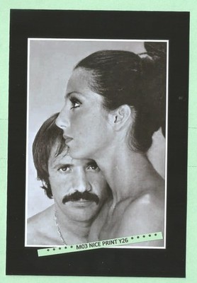 Found 4X6 PHOTO of Vintage 70's Rock Star Singer Duo Sonny and Cher Bono TV Show