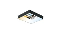8683684240904 Plafon LED 12W, 1050Lm, 3CCT, IP20, Kwadratowy, Czarny, Catalina/S
