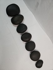 Massage Basalt Stones 7 Count Massaging Stone Relaxing Calm Meditation 1A