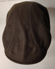 New York Hat Co. Cabby / Newsboy Hat L/XL 100% Wool Made In USA Brown