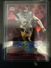 2013 Leaf Draft T.J. McDonald Auto 1/5 USC Trojans Rare SP Autograph
