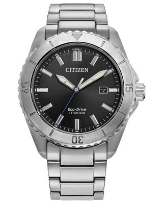 NEW CITIZEN ECO DRIVE MAN'S SUPER TITANIUM SAPPHIRE CRYSTAL WATCH AW1840-50E
