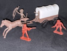 Vintage Cowboy and Indian with horse and carriage- LOTF