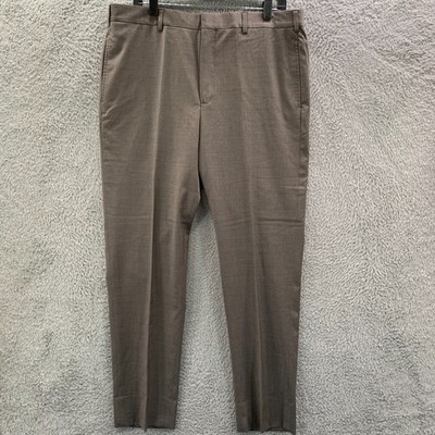 Brooks Brothers Reda Flexo Pants Mens 36x30 Pleated Merino Wool Tag: 37x30