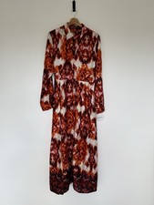 Girl In Mind Size 18 Orange Abstract Midi Shirt Dress BNWT RRP £50