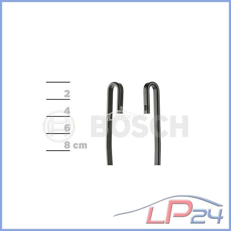 2 BOSCH TWIN BALAI ESSUIE-GLACE POUR PEUGEOT 206 CC 00-07 206+ 03.09- - Photo 3/4