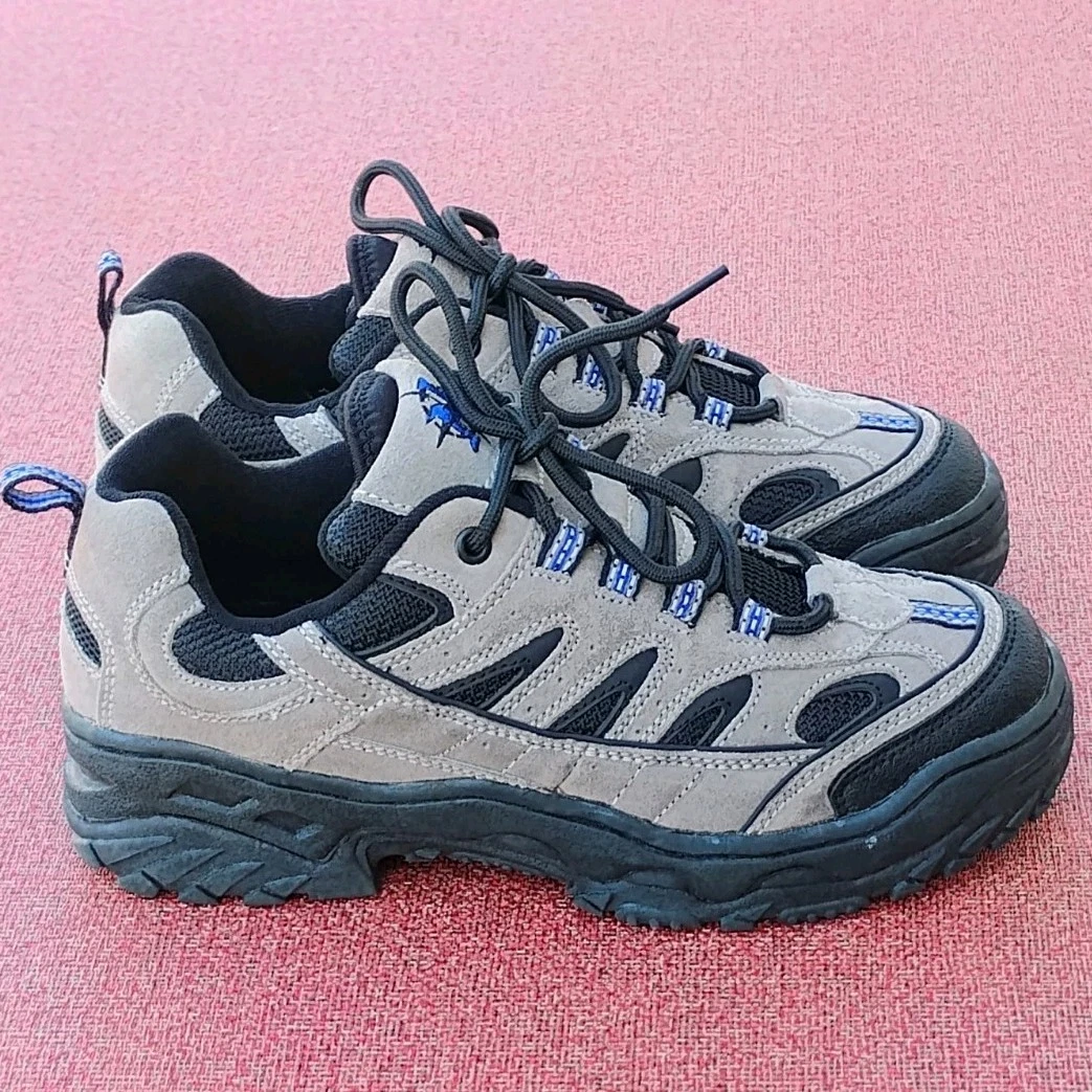 Nevados Men's Anatomical Air Hiking Shoes - Gray Suede Mesh Low - Size 8.5