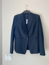  139 Ann Taylor NAVY Blue Blazer New SZ 10