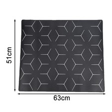 Sleek Black Silicone Induction Hob Protector with Heat Resistance Feature