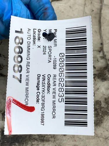 2023-2024 KIA SPORTAGE AUTO DIMMING REAR VIEW MIRROR W/ GARAGE DOOR OPENER OEM - Picture 17 of 17