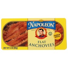 Flat Anchovies In Olive Oil 2 Oz Case Of 25 