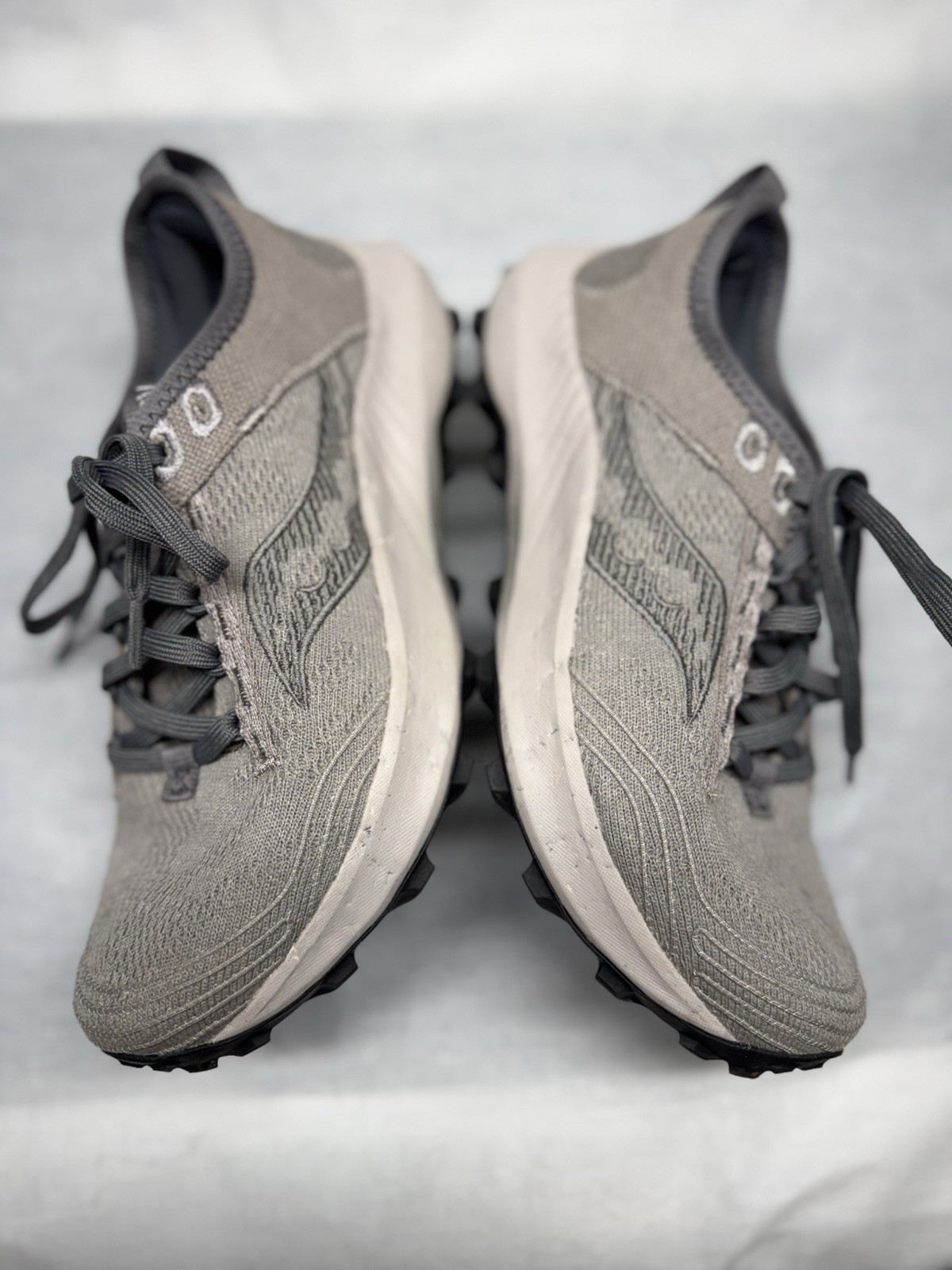 Saucony Peregrine RFG Cinder Women’s Gray Mesh Sneakers Lace Up Size 8.5 thumbnail 8