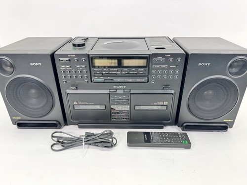 Sony CFD-775 Boombox CD Cassette Radio AM/FM Mega Bass * TESTED * BOX ...