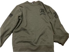 Army ROTC Olive Green Crew Neck Sweatshirt Size Medium