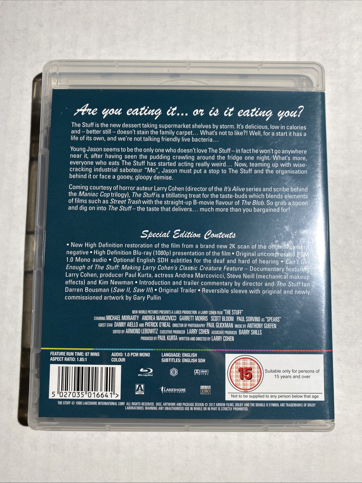 The Stuff-Region B (Blu-ray, 1985) Arrow Video