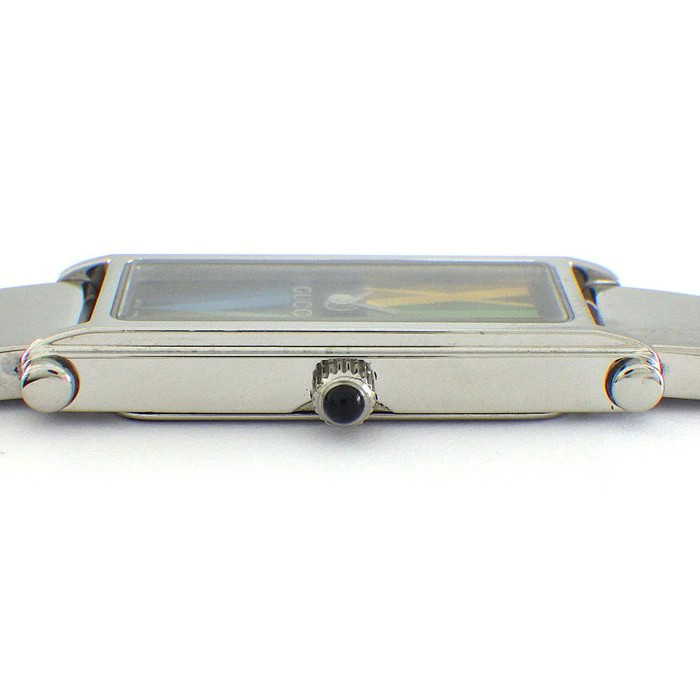 Gucci Flower Leaf Rectangular Bangle Watch 1500L … - image 2