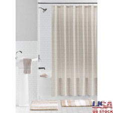 15 Piece Ikat Shower Curtain Set Bath Rugs Hooks Bathroom Decor Accessories New