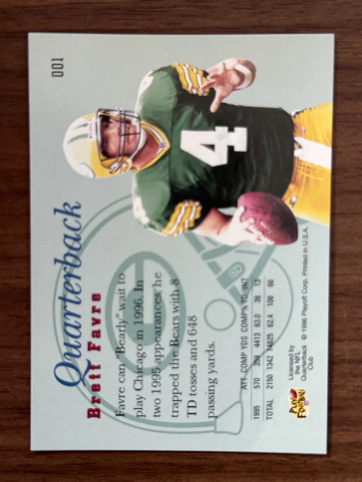 Juego completo de fútbol americano Playoff Prime 1996 1-100, excelente estado Foto 4 de 4