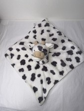 Carters Cow Security Blanket Baby Lovey White/Dark Gray 68215 Very Clean 