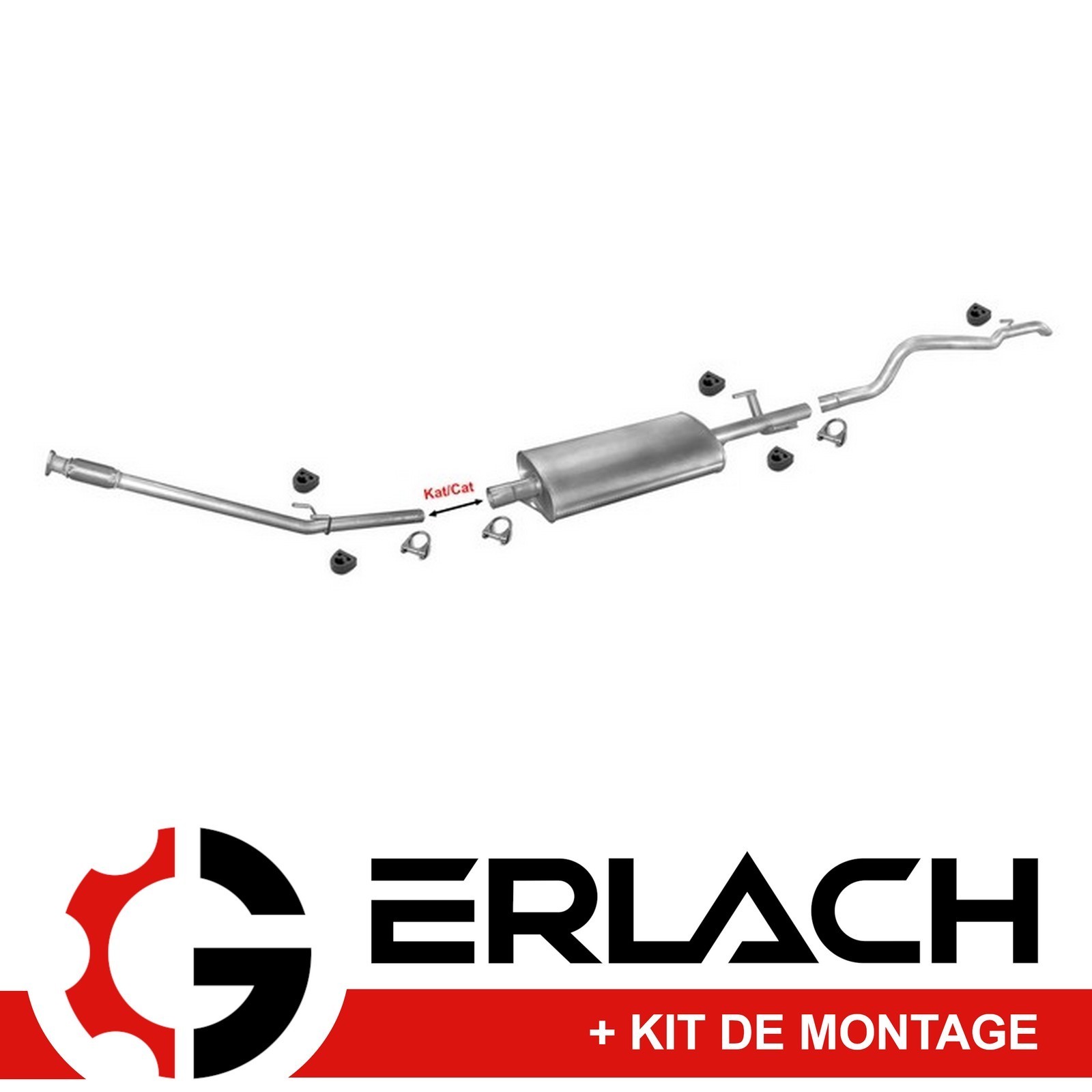 Silencieux echappement VW LT 2.8 TDI pour controle technique 3000mm