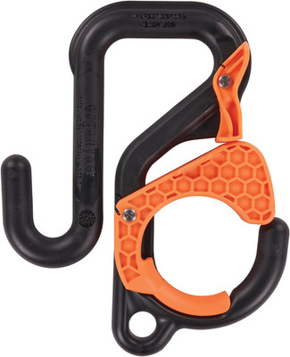 Squids 3178 Locking Aerial Bucket Hook with Tethering Point for Tool Bags
