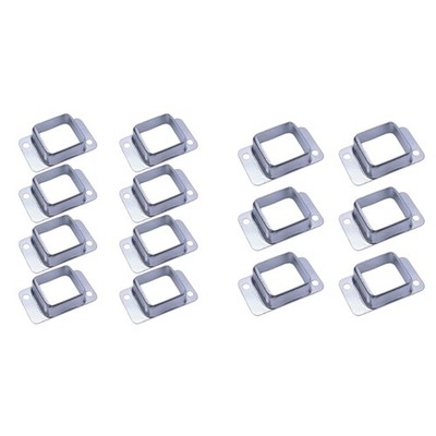 Square Pipe Fixings Deck Fence Wall Mount Rail End Bracket Connector Enduring