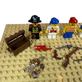 LEGO Minifigure Pirates Sea Mates 6251 pi055 pi061 pi056 pi043 Lot Parrot
