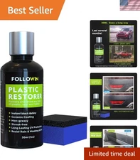 Hydrophobic Plastic & Trim Restorer - Long-Lasting 30ml Ceramic Formula for Cars