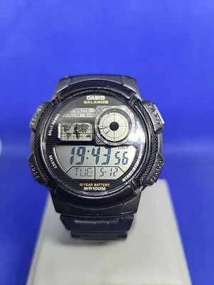 ✅NEUE BATTERIE✅ Casio Armbanduhr AE-1000W Vintage Digital Schwarz - Bild 1 von 4