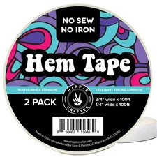 Combo Double Sided Hem Tape 3/4" and 1/4