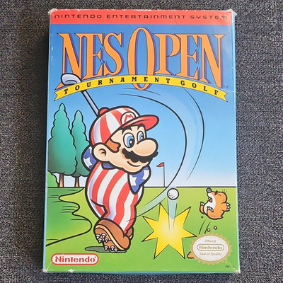 Nintendo NES Open Tournament Golf Nintendo NES Game Box + Manual NTSC-U/C 1991