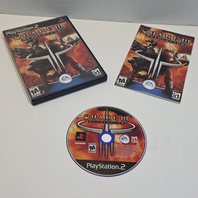 Quake III Revolution PS2 Complete CIB Black Label Tested EA id Software OEM