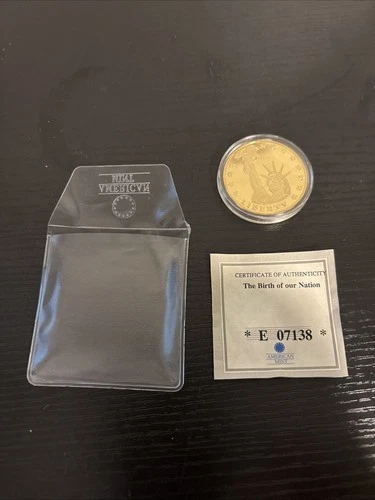 Liberty Proof Gold Plated Coin United States Of America 2009 With COA