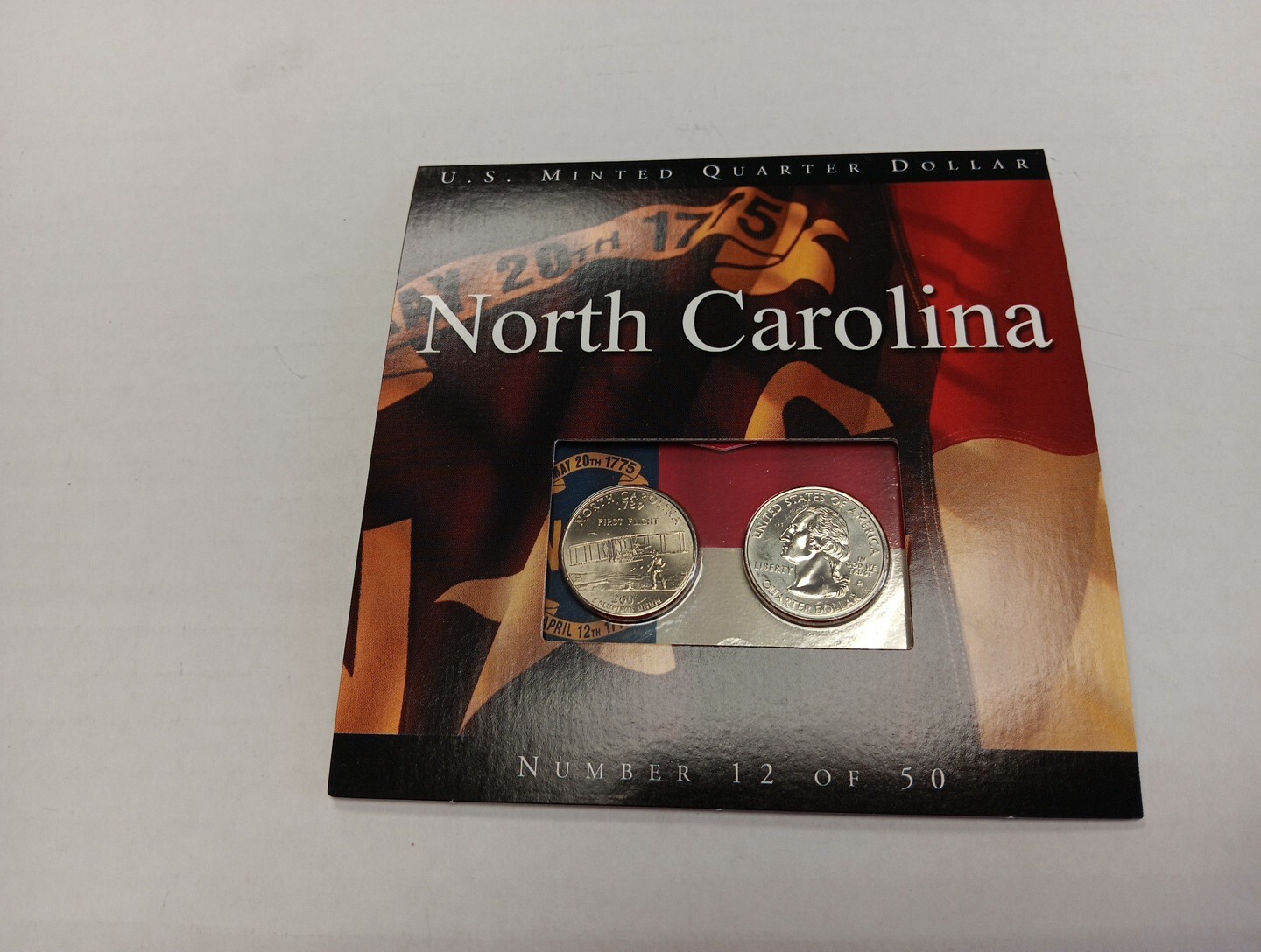 US Minted Quarter Dollar North Carolina Numbered Coin Set Sealed 12 Of
