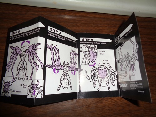 Transformers Beast Wars Transmetal SCAVENGER Instructions ONLY - Picture 2 of 3