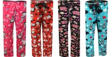Betty Boop Womens Plush Fleece Lounge Pajama Sleep Pants S-XL