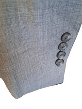 NEW JOS A BANK Men's Suit 42LG 36W 100 Wool PANTS  BLAZER Gray Coat Jacket