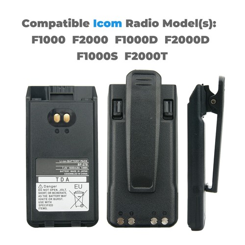 1PC ICOM Bateria BP-279 Li-ion F1000 F1000S F1000T F2000S F2000T F2000D - Zdjęcie 3 z 12
