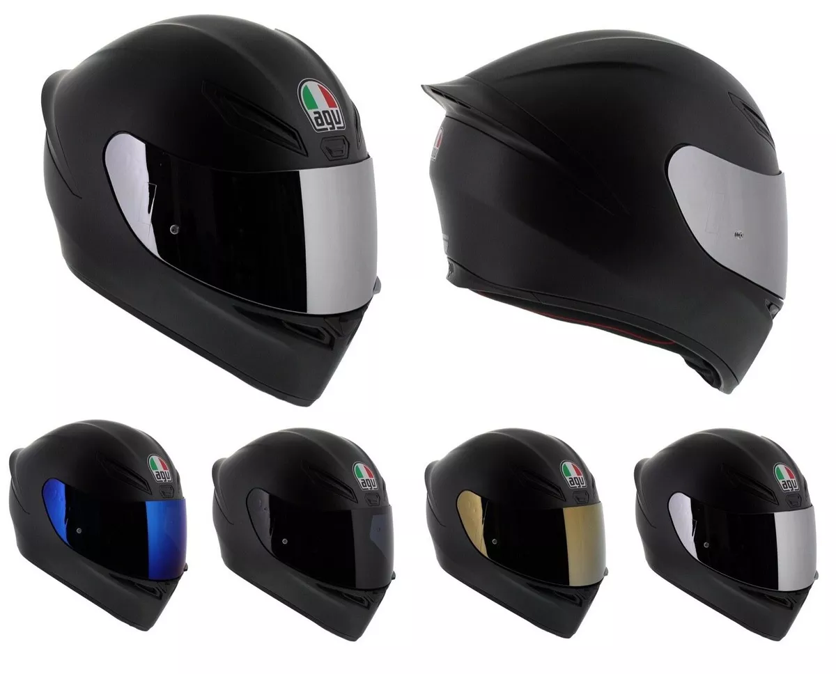 AGV K1-s ECE 22.06 Solid Matt Black Full Face Motorcycle Helmet, 2206