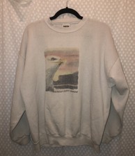 Vintage 1998 Bald Eagle Sweatshirt Eagle Cliff Manor Montana Sunrise Size XL