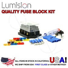 4 Port Way Fuse Block Lumision Kit Ready to Install Automotive Car Boat Marine