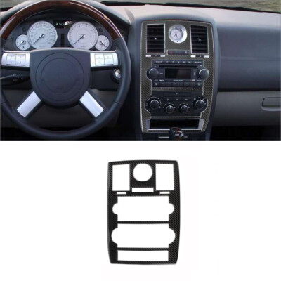 Carbon Fiber Central Console Dashboard Frame Cover Trim For Chrysler 300C 04-09