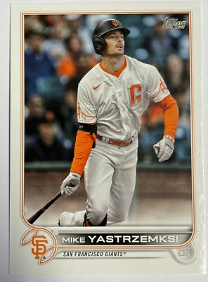 2022 Topps Series 1 Mike Yastrzemski Error Name Spelling Giants