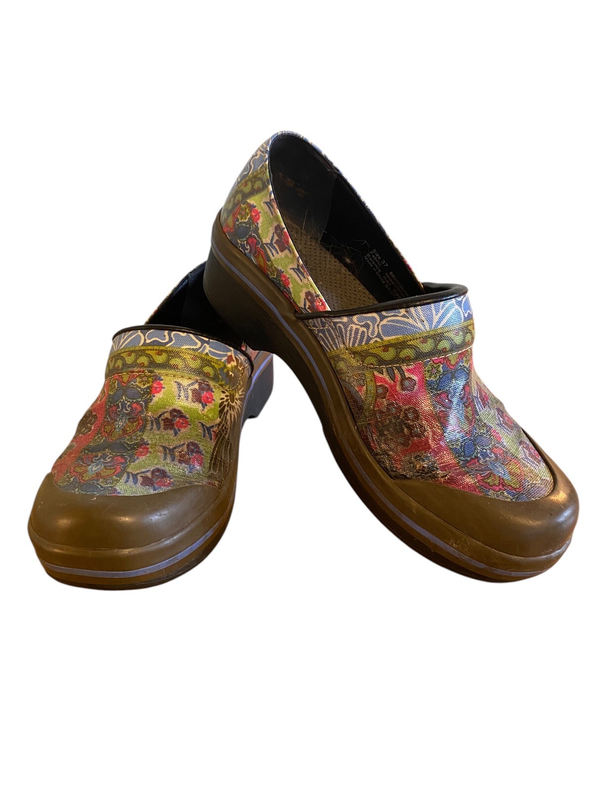 Vegan Volley Floral Patchwork Rain Clogs by Dansko EU 37 US 6.5-image