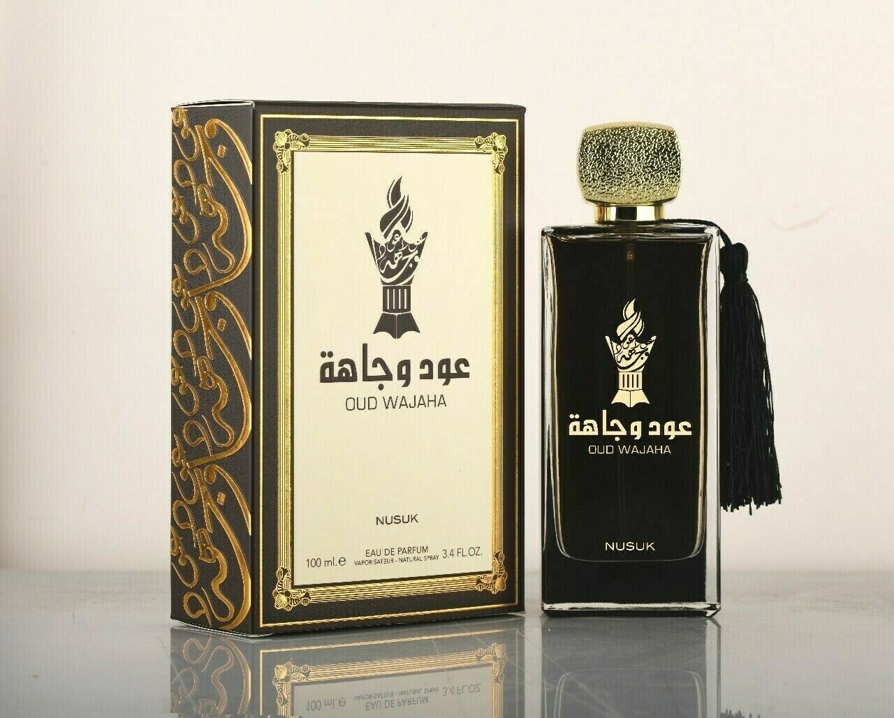 OUD WAJAHA 100ml Edp By Nusuk Arabian Perfume Long Lasting Fragrance