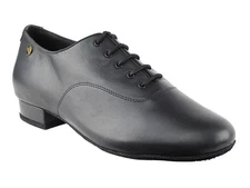 Mens Latin Salsa Very Fine Ballroom Wedding Dance Shoe CD9421DB Black Leather